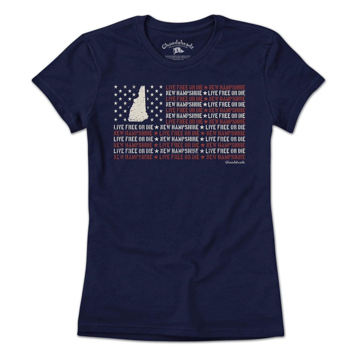 New Hampshire Live Free or Die Flag T-Shirt product image 4