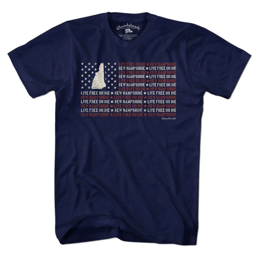 New Hampshire Live Free or Die Flag T-Shirt product image 1