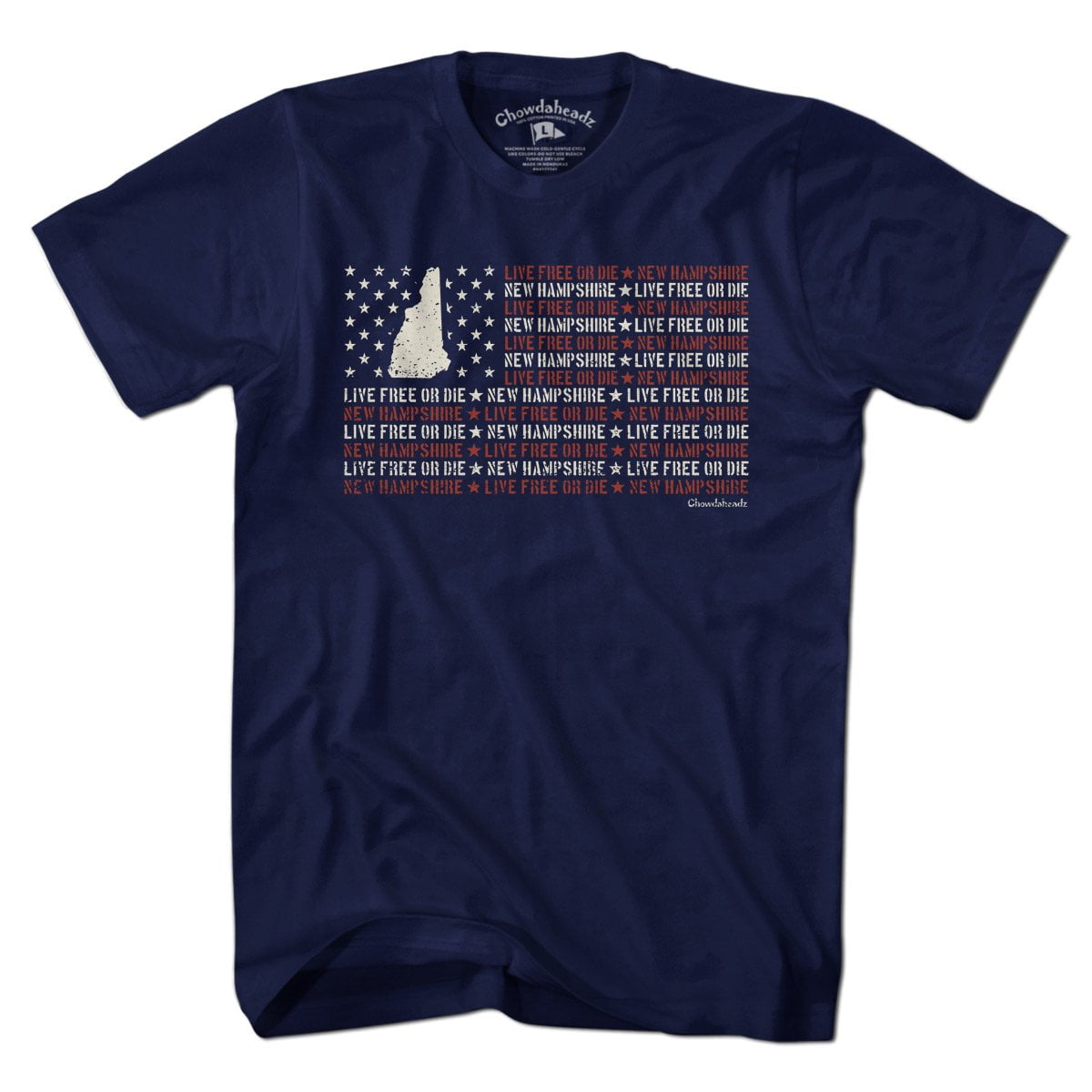 New Hampshire Live Free or Die Flag T-Shirt product image 1