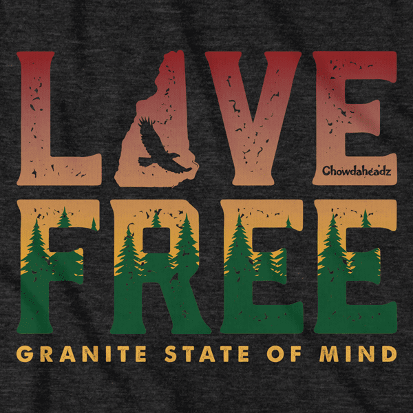Live Free NH Granite State T-Shirt product image 2