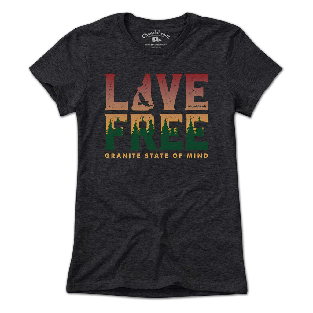 Live Free NH Granite State T-Shirt product image 4