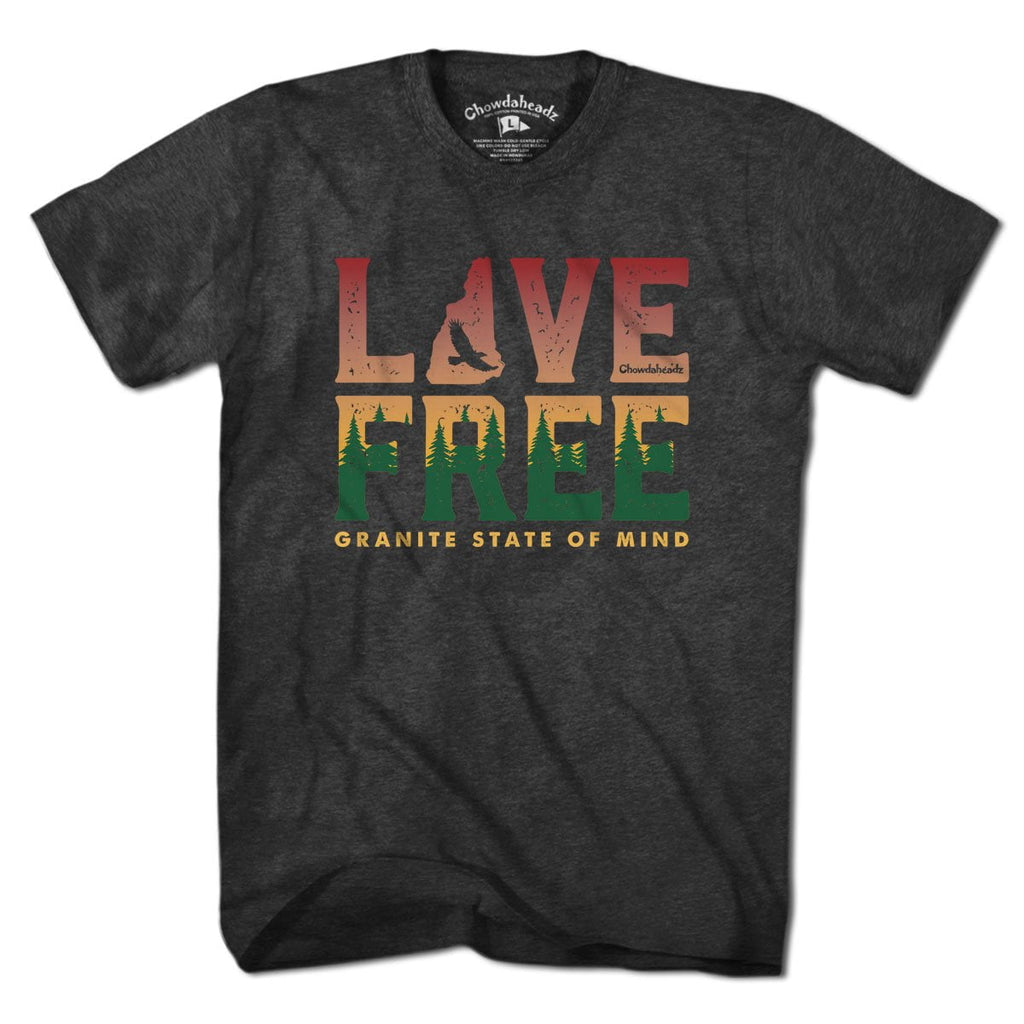 Live Free NH Granite State T-Shirt product image 1