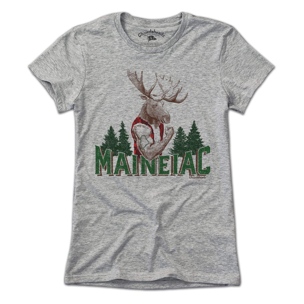 Maineiac Muscle Moose T-Shirt product image 4