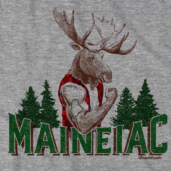 Maineiac Muscle Moose T-Shirt product image 2