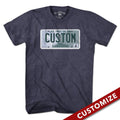 Custom New Hampshire License Plate T-Shirt product image 1