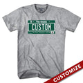 Custom Vermont License Plate T-Shirt product image 1