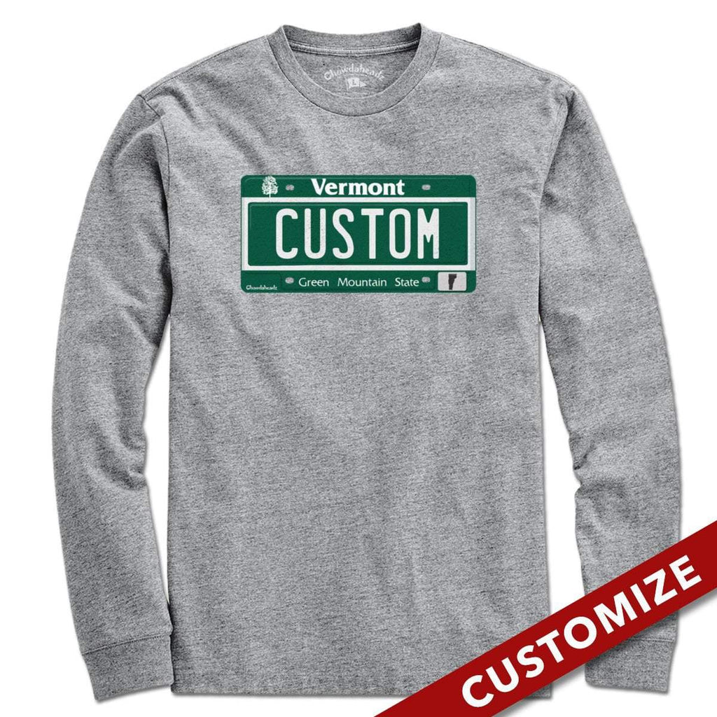 Custom Vermont License Plate T-Shirt product image 3