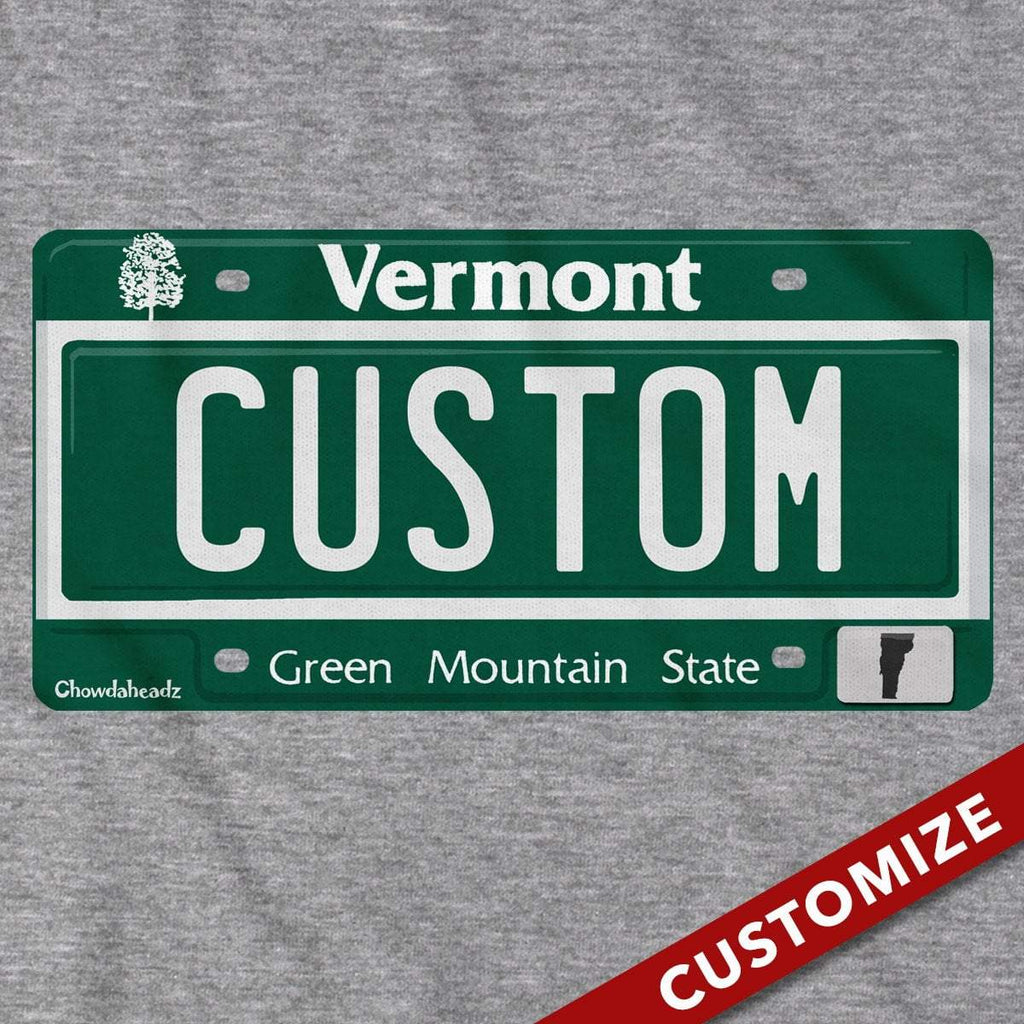 Custom Vermont License Plate T-Shirt product image 2