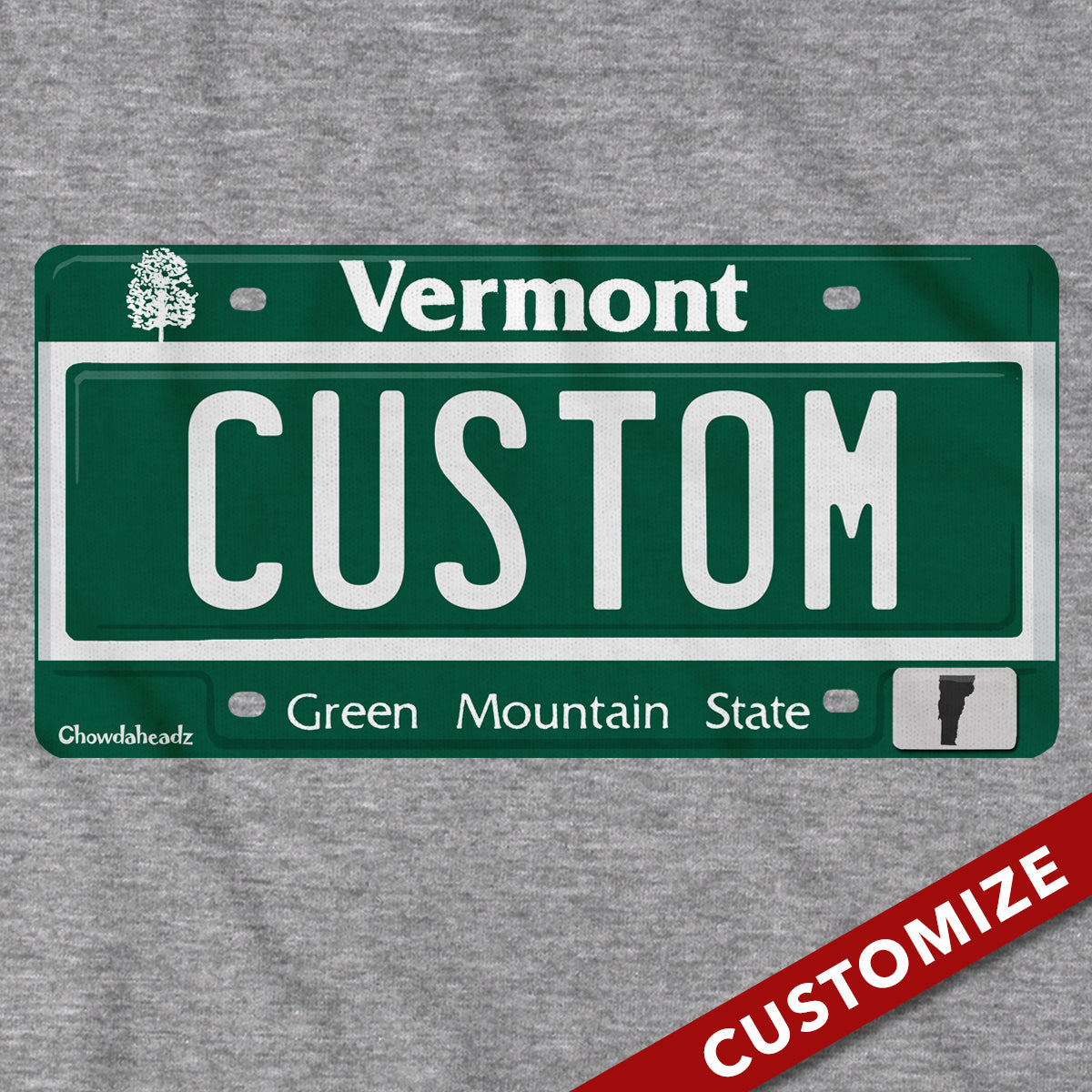 Custom Vermont License Plate Hoodie product image 2