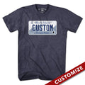 Custom Rhode Island License Plate T-Shirt product image 1