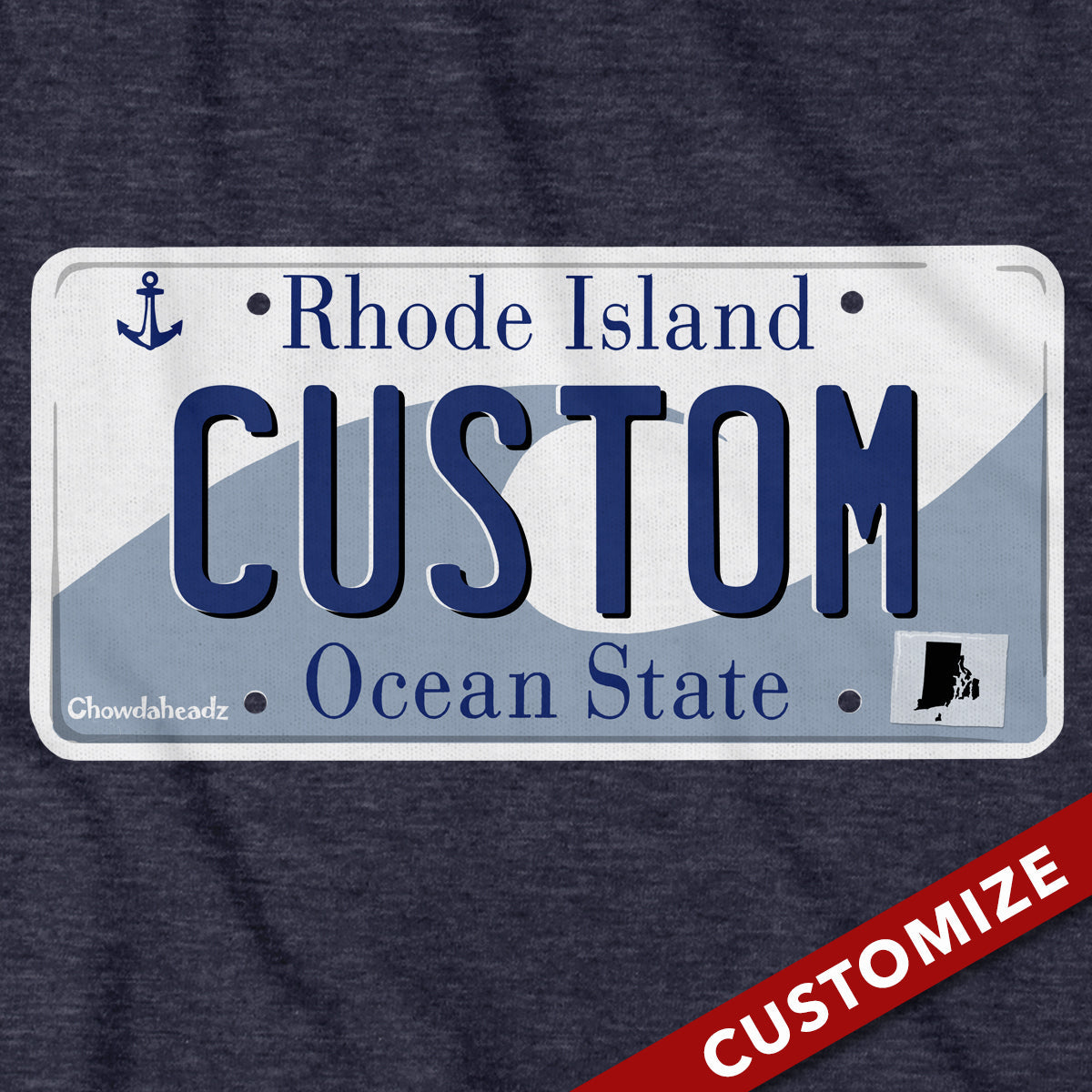 Custom Rhode Island License Plate Hoodie product image 2
