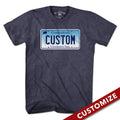 Custom Connecticut License Plate T-Shirt product image 1