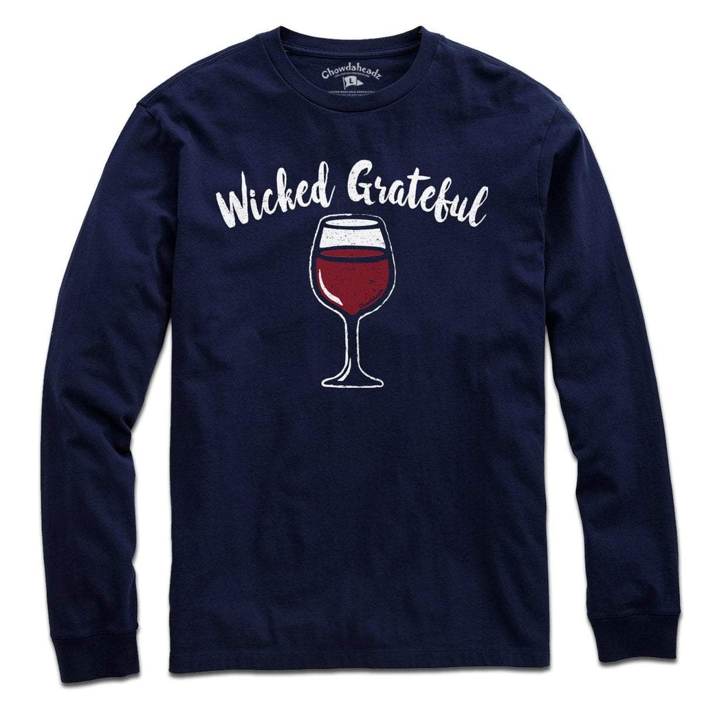 Wicked Grateful Wine Glass T-shirt product image 4