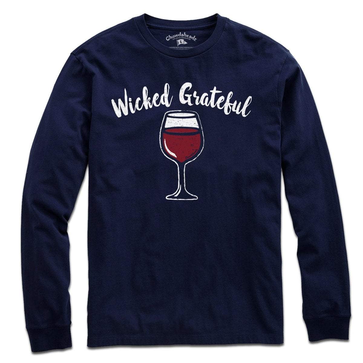 Wicked Grateful Wine Glass T-shirt product image 4