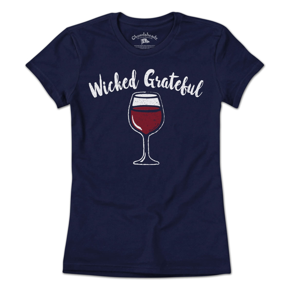 Wicked Grateful Wine Glass T-shirt product image 1