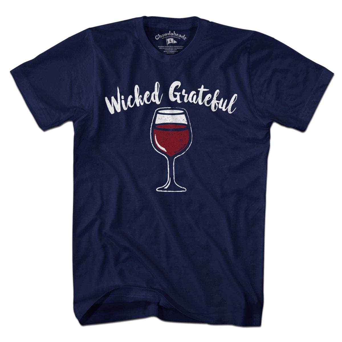 Wicked Grateful Wine Glass T-shirt product image 3