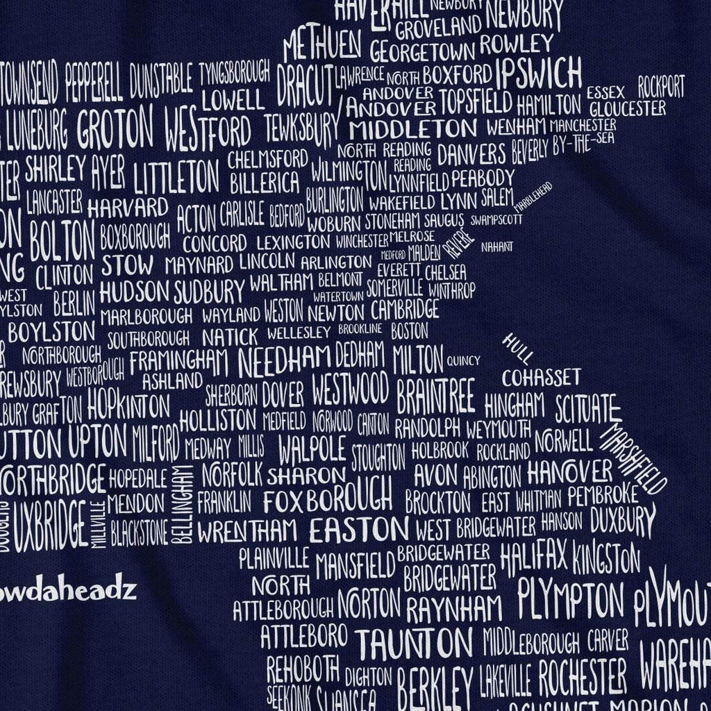 Massachusetts Cities & Towns T-Shirt product image 3