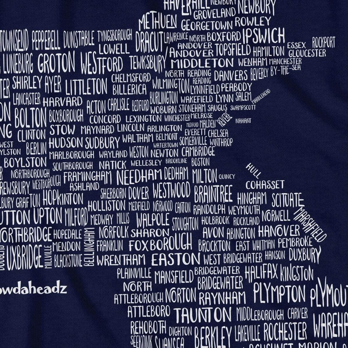 Massachusetts Cities & Towns T-Shirt product image 3