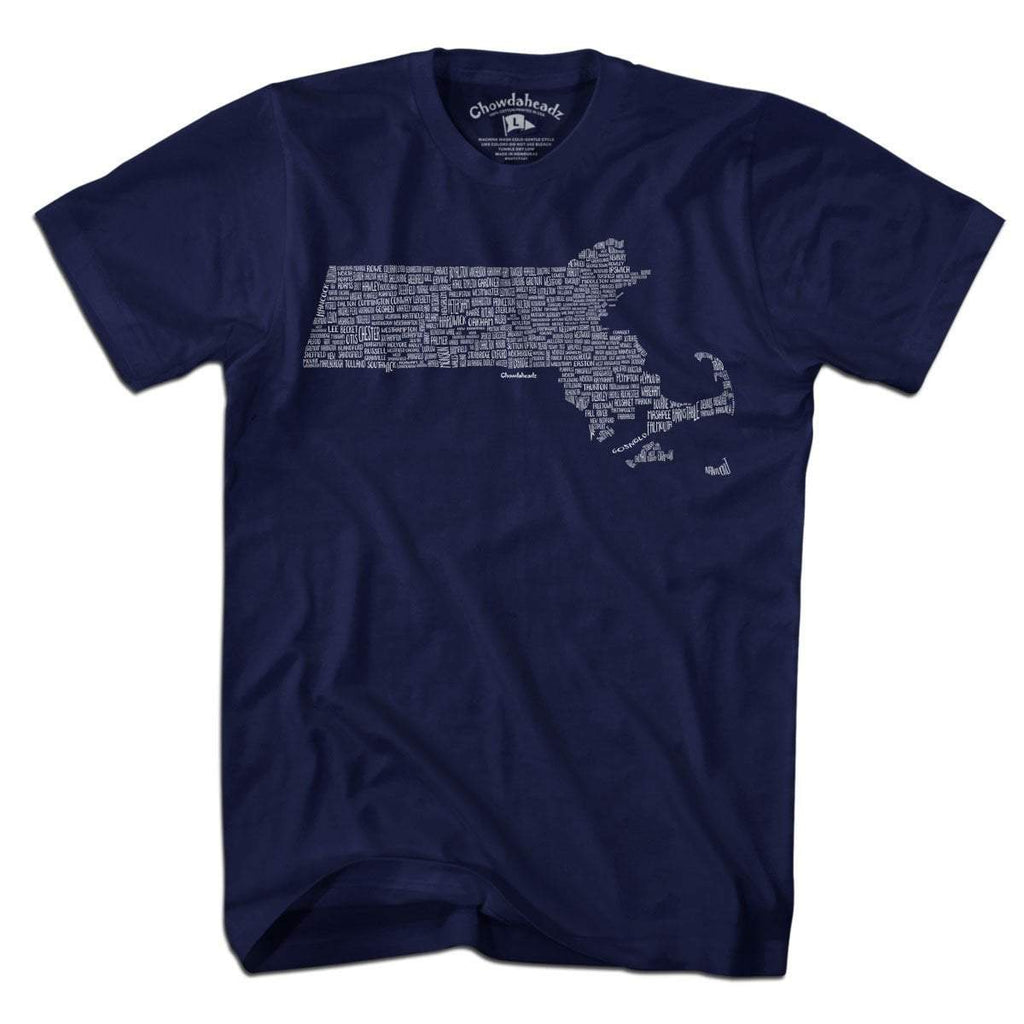 Massachusetts Cities & Towns T-Shirt product image 1