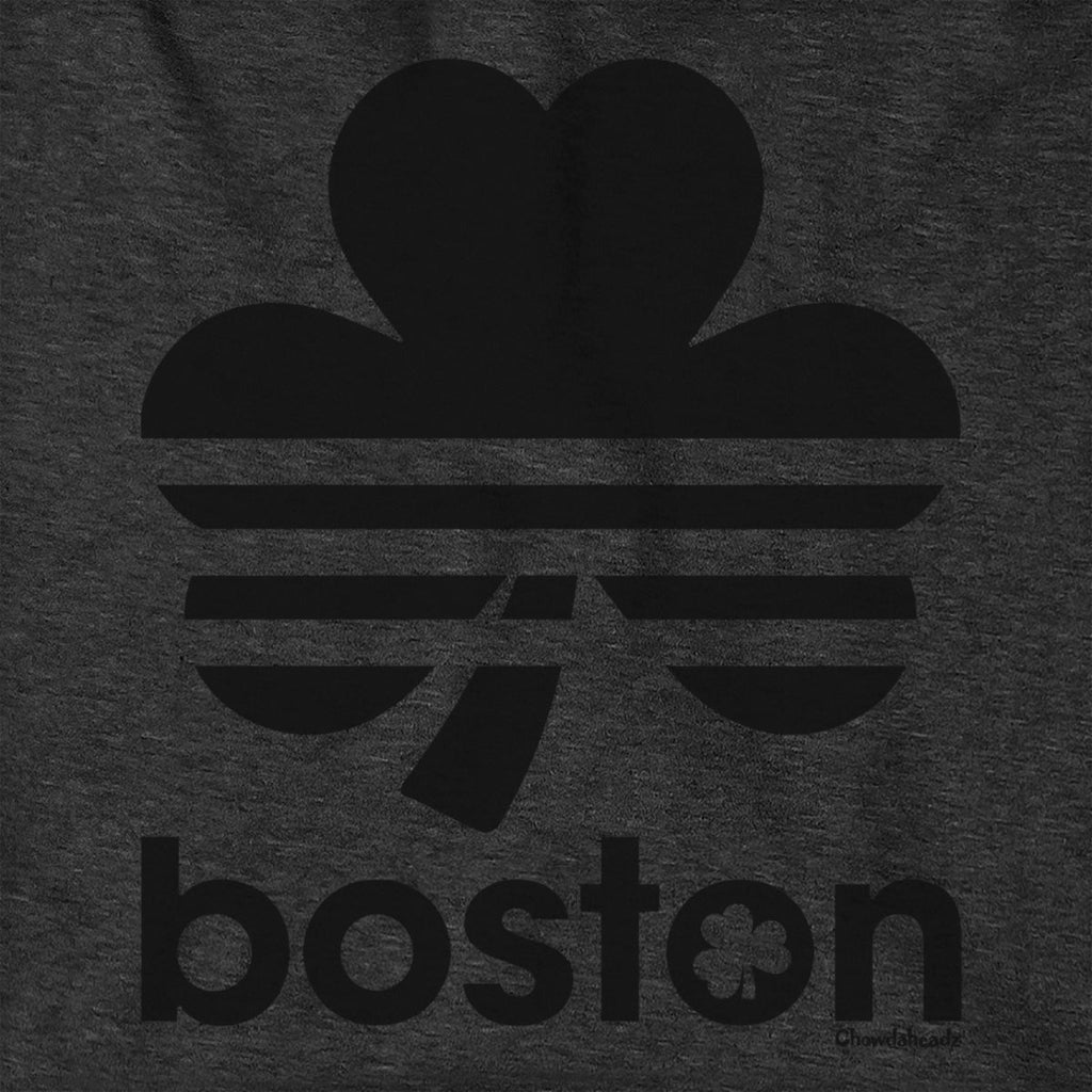 Boston Retro Shamrock Blackout Tailgater Hoodie product image 2
