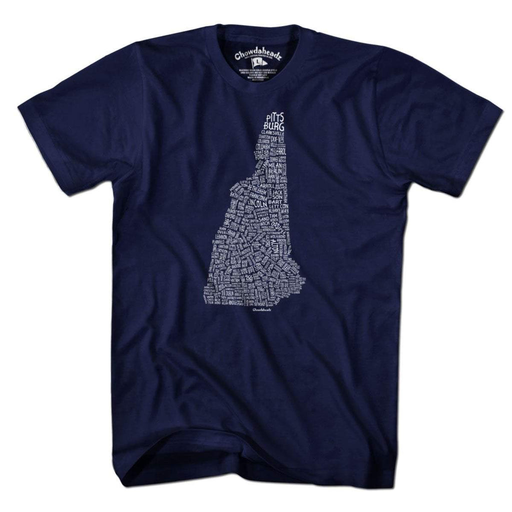 New Hampshire Cities & Towns T-Shirt product image 1