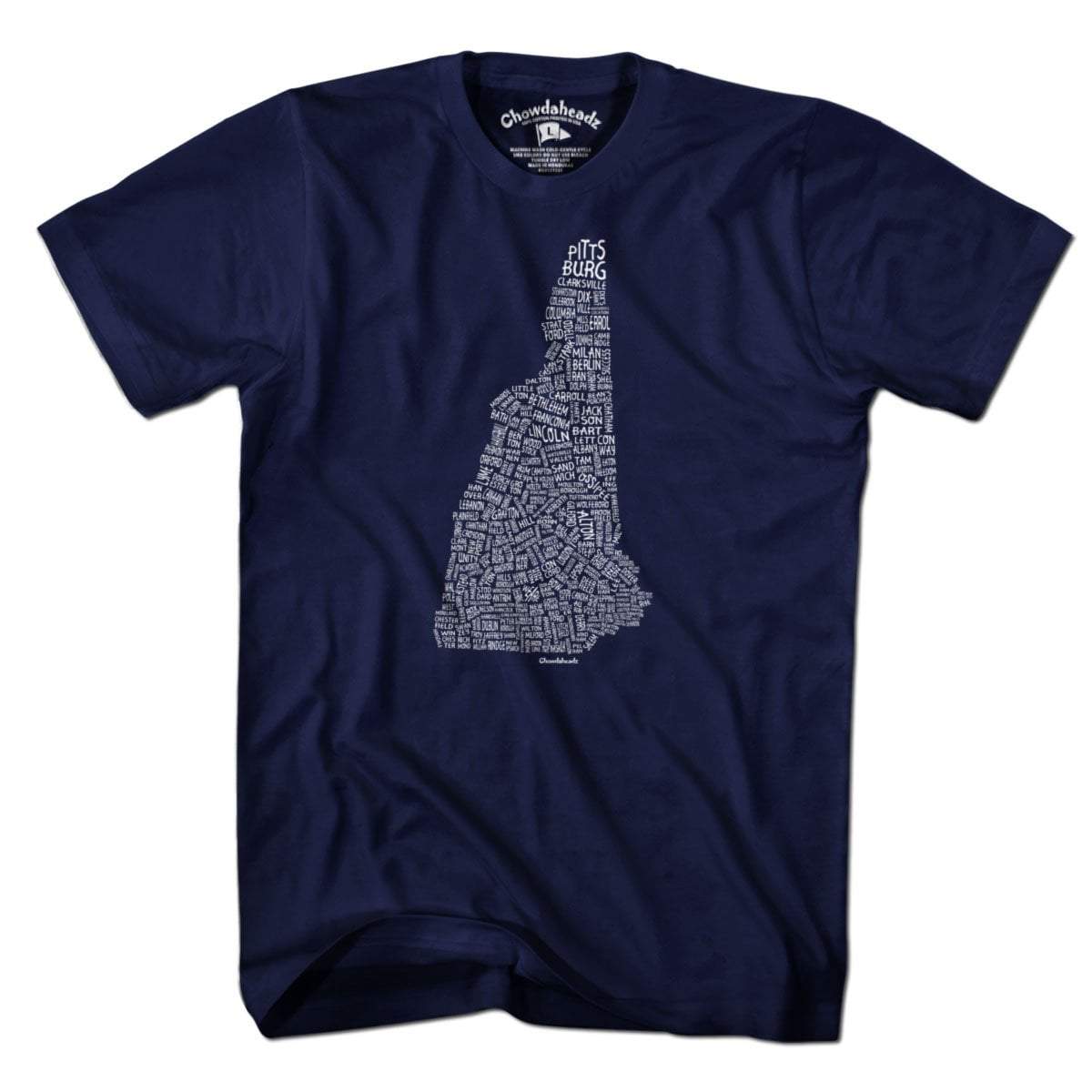 New Hampshire Cities & Towns T-Shirt product image 1