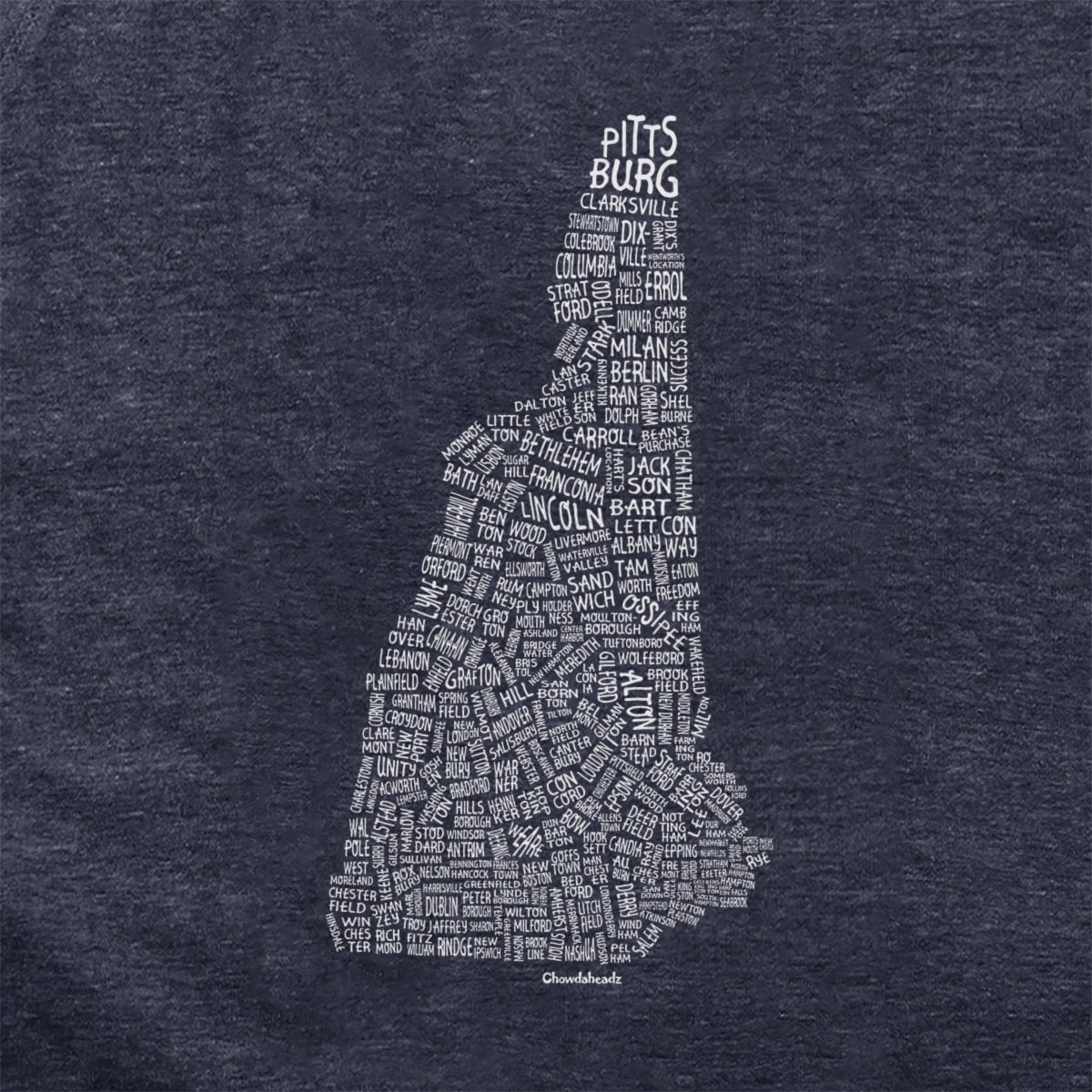 New Hampshire Cities & Towns Hoodie product image 2