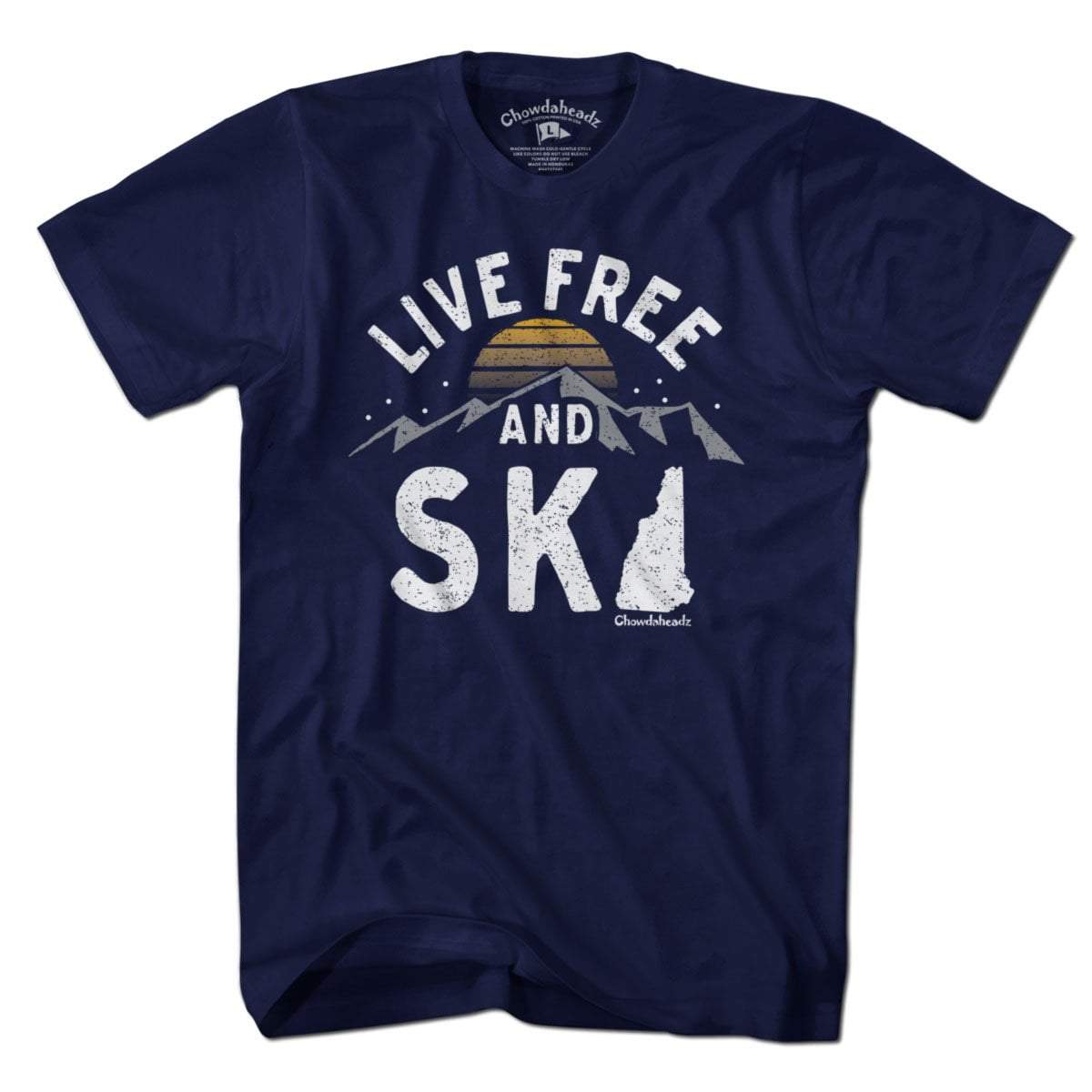 Live Free and Ski New Hampshire T-Shirt product image 1