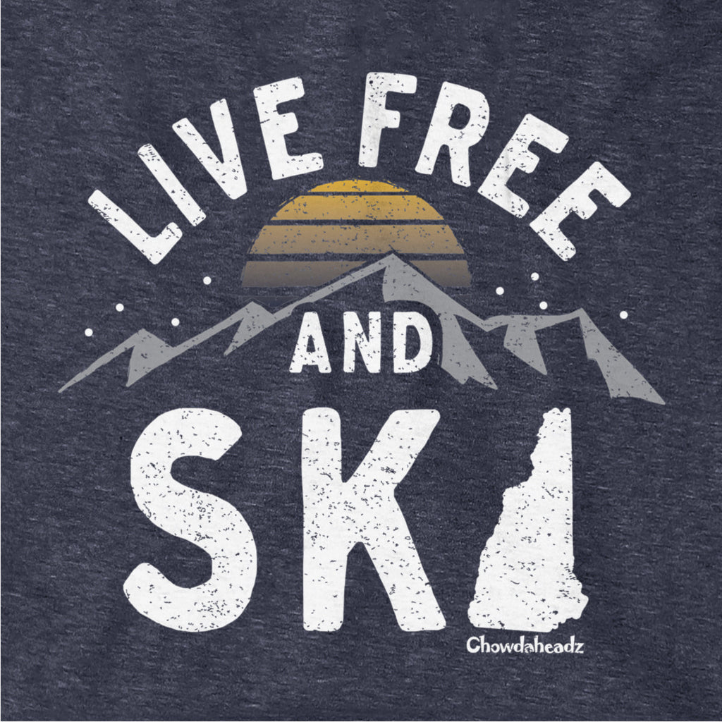 Live Free And Ski New Hampshire Hoodie product image 2