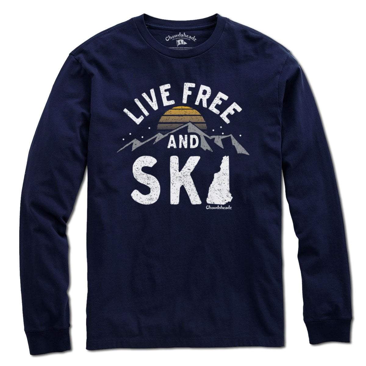 Live Free and Ski New Hampshire T-Shirt product image 3
