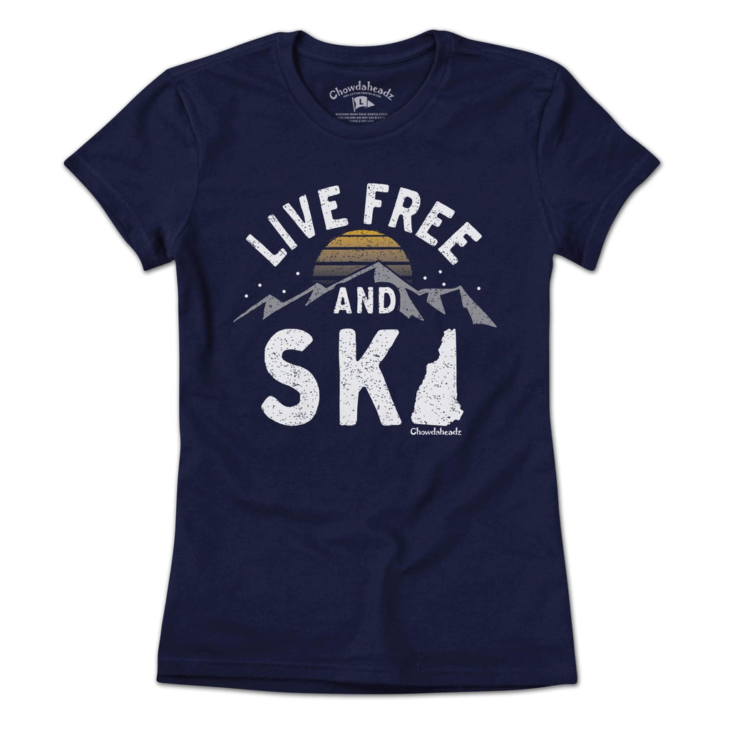 Live Free and Ski New Hampshire T-Shirt product image 4