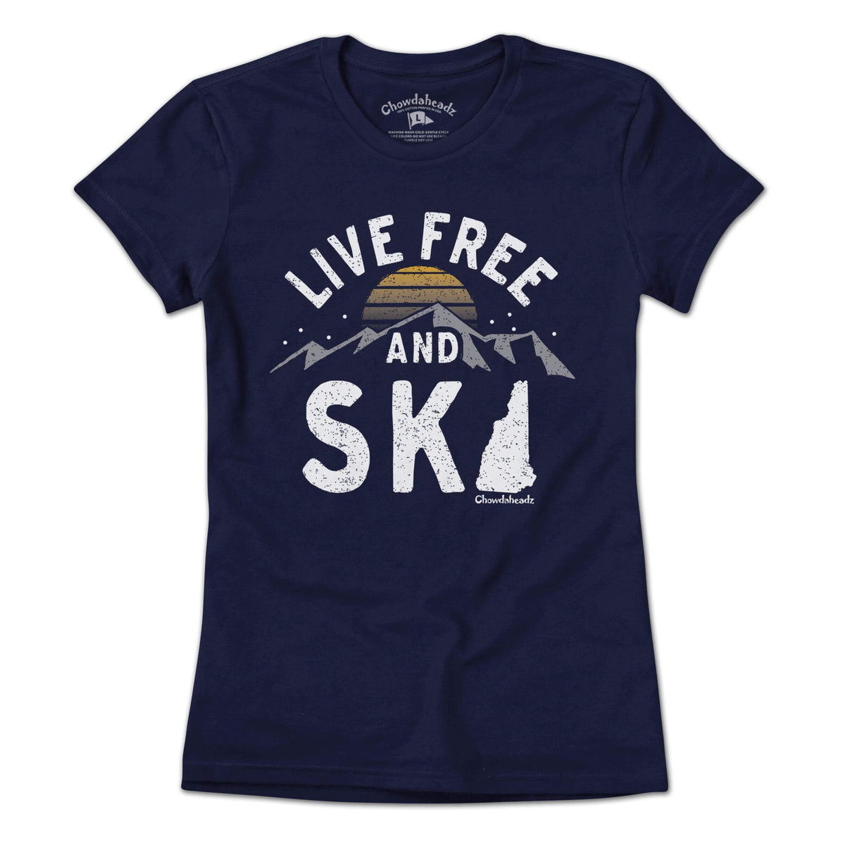 Live Free and Ski New Hampshire T-Shirt product image 4