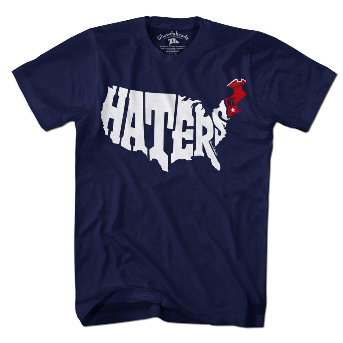 New England Haters Map T-Shirt product image 1