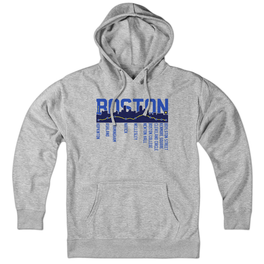 Boston Skyline Run Route Hoodie product image 1