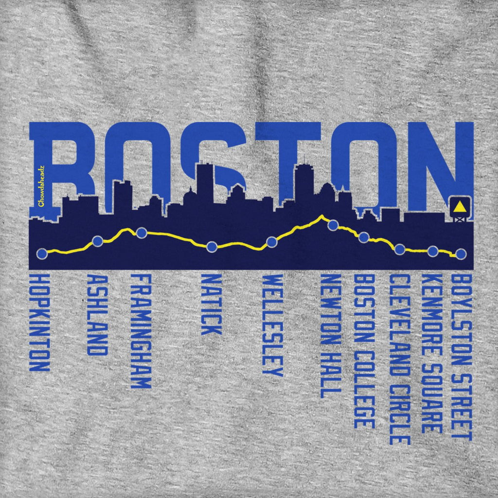 Boston Skyline Run Route Hoodie product image 2