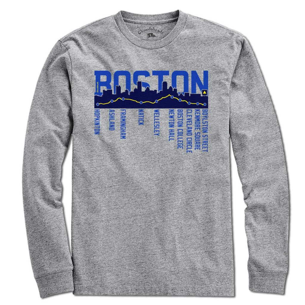 Boston Skyline Run Route T-Shirt product image 6