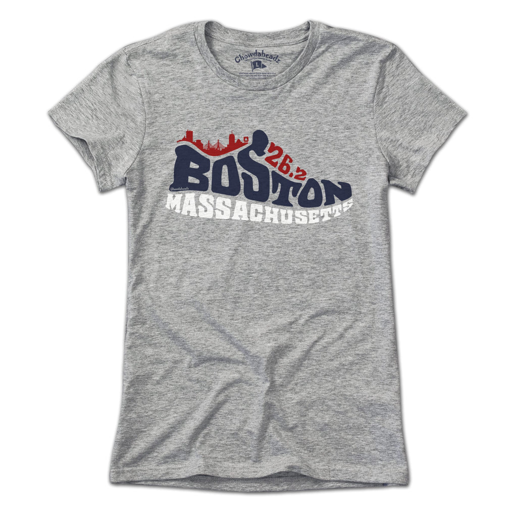 Boston Mass 26.2 Sneaker T-Shirt