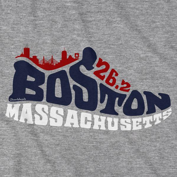 Boston Mass 26.2 Sneaker T-Shirt