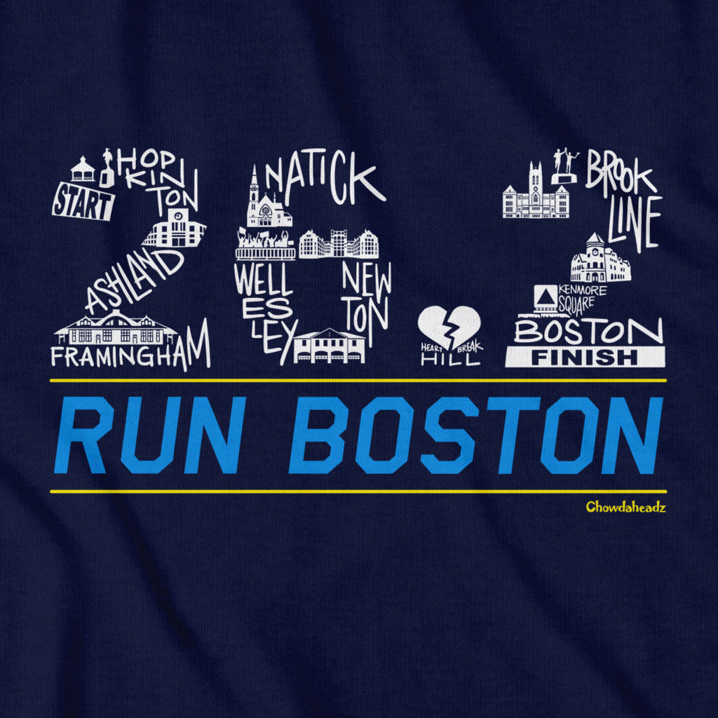26.2 Run Boston Race Icons T-Shirt product image 2