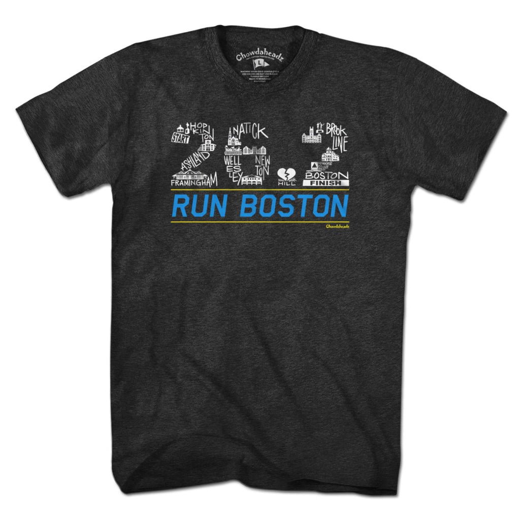 26.2 Run Boston Race Icons T-Shirt product image 5