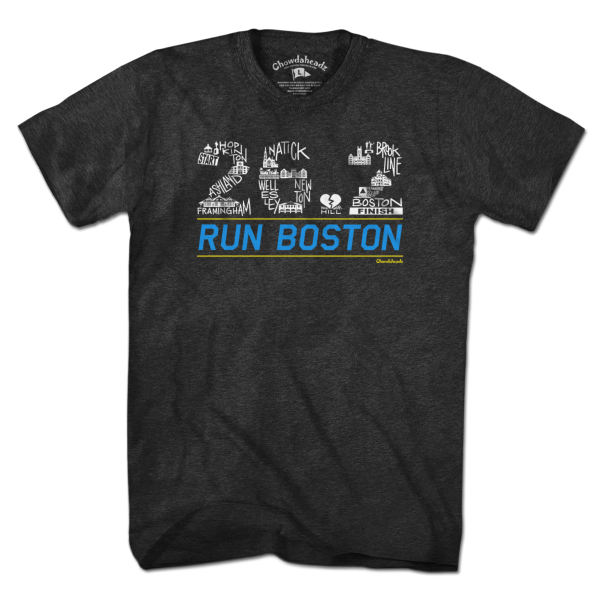 26.2 Run Boston Race Icons T-Shirt product image 5