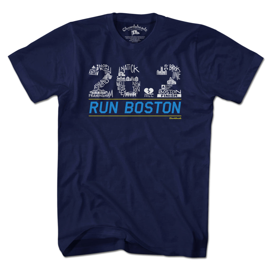 26.2 Run Boston Race Icons T-Shirt product image 1