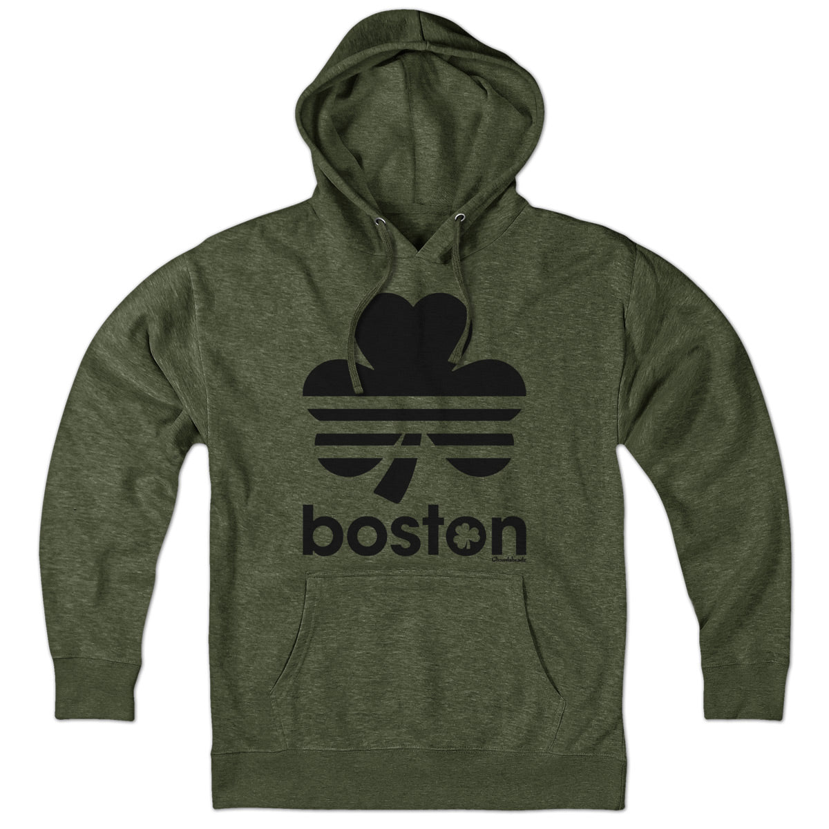 Boston Retro Shamrock Blackout Hoodie product image 1
