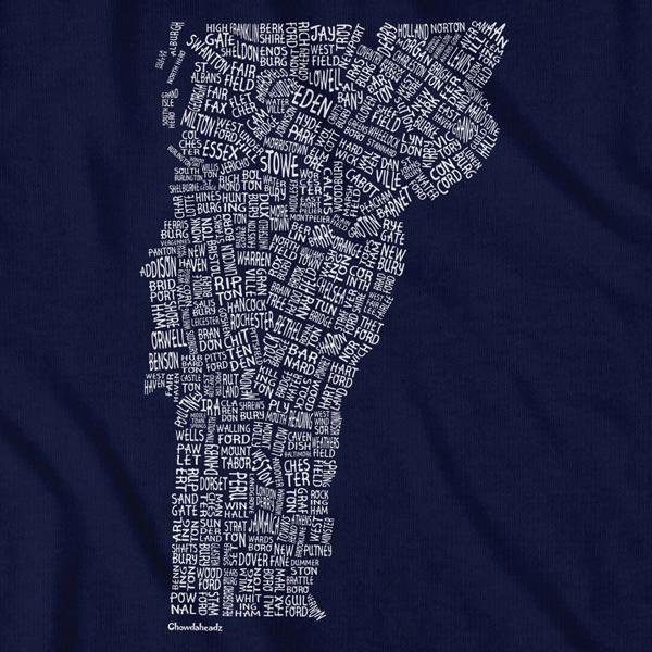 Vermont Cities & Towns T-Shirt product image 2