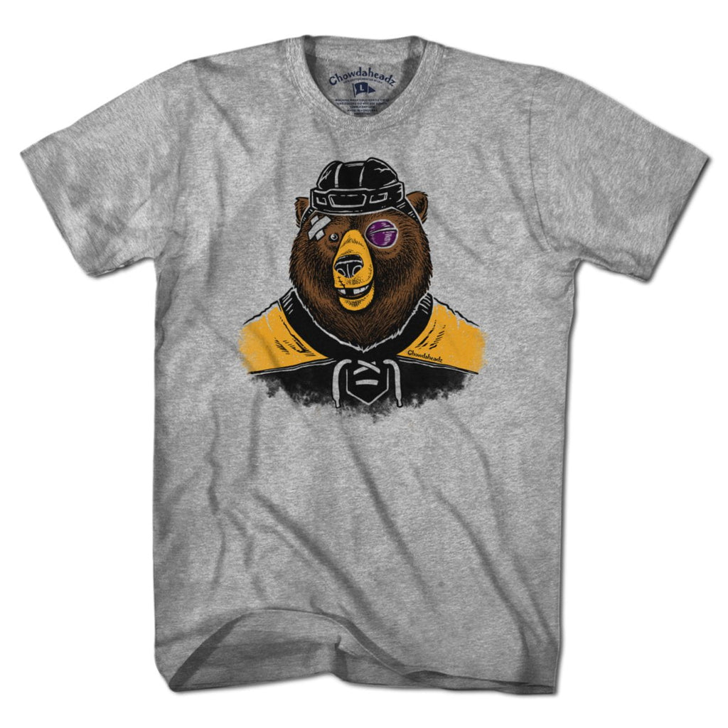 Hockey Grinnin' Bear T-Shirt product image 1