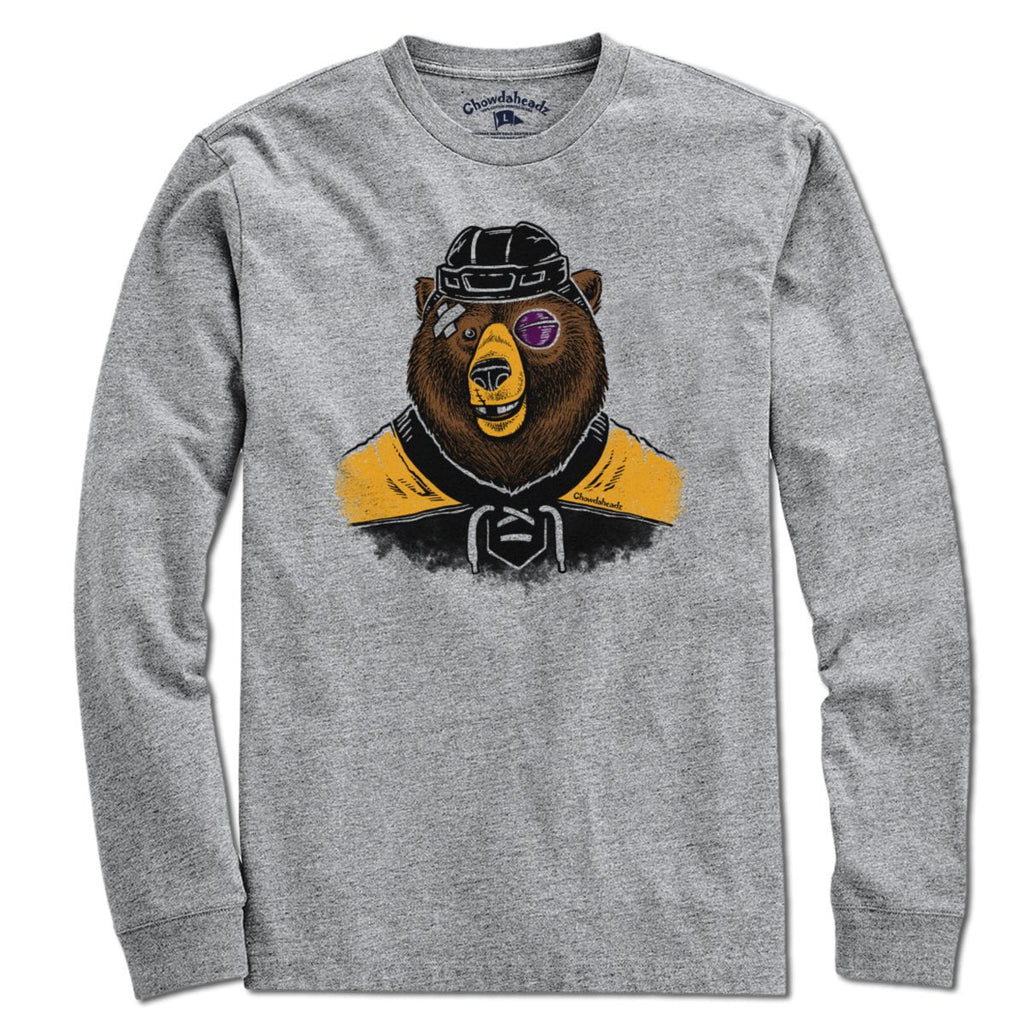 Hockey Grinnin' Bear T-Shirt product image 3