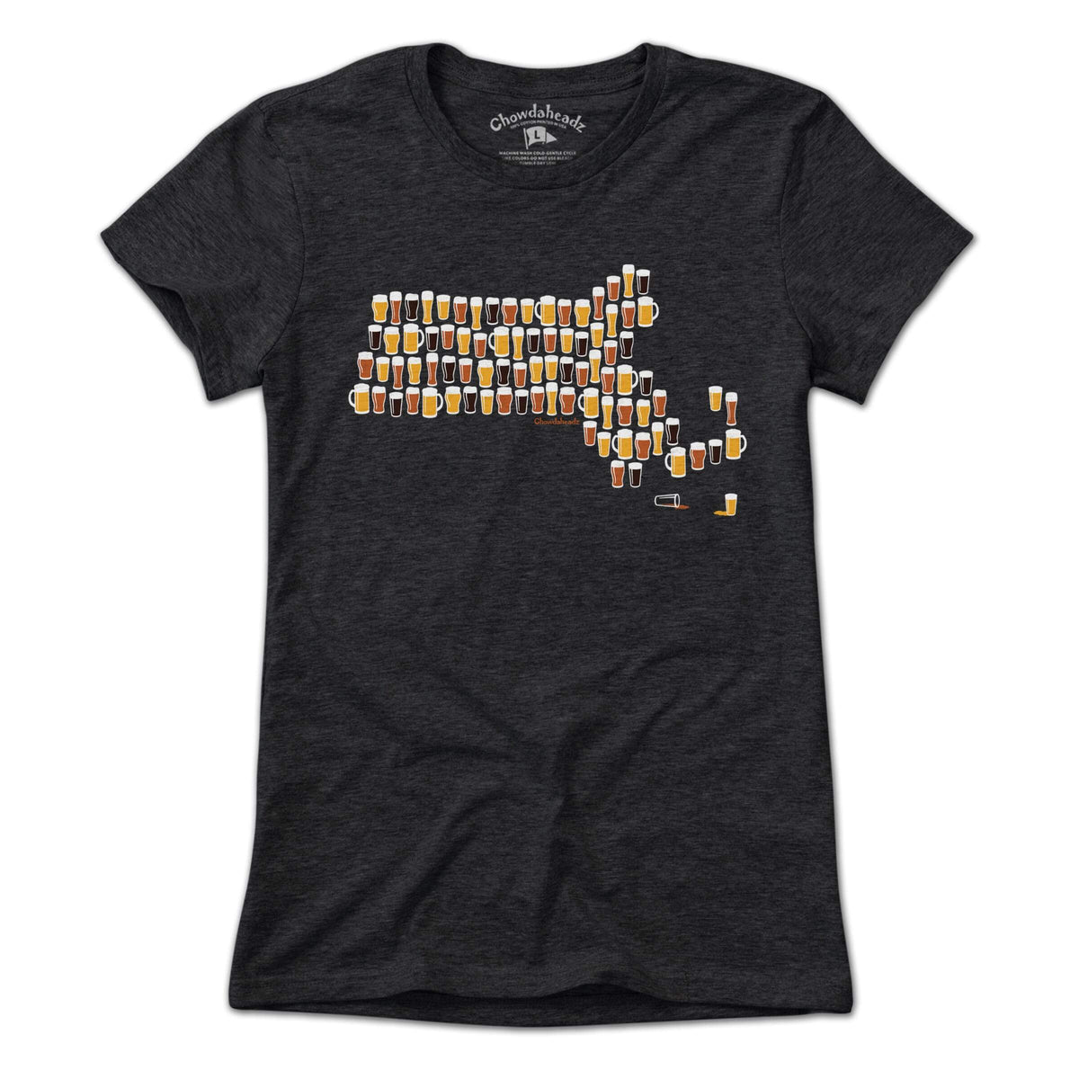 Massachusetts Beer Glasses T-Shirt product image 4