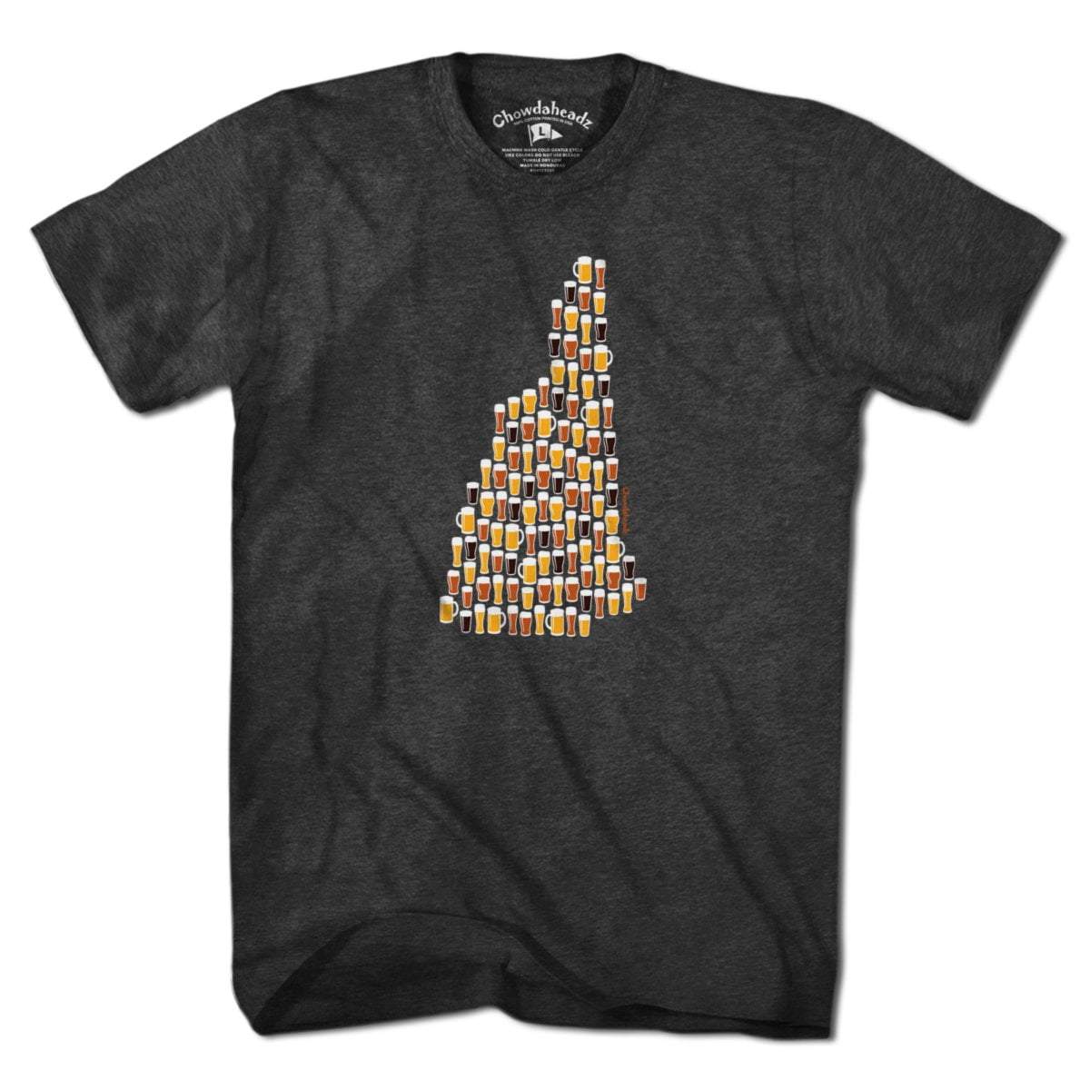New Hampshire Beer Glasses T-Shirt product image 1