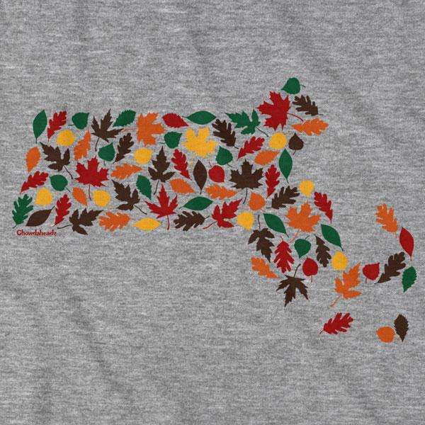 Massachusetts Fall Leaves T-Shirt product image 2