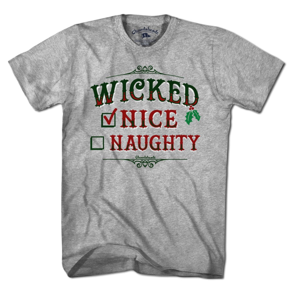 Wicked Nice/Naughty Checklist Holiday T-Shirt product image 5
